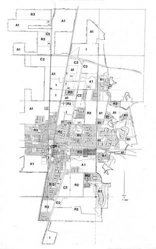 Map of city zone number one