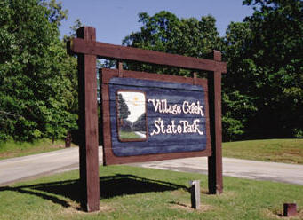 Village Creek State Park sign