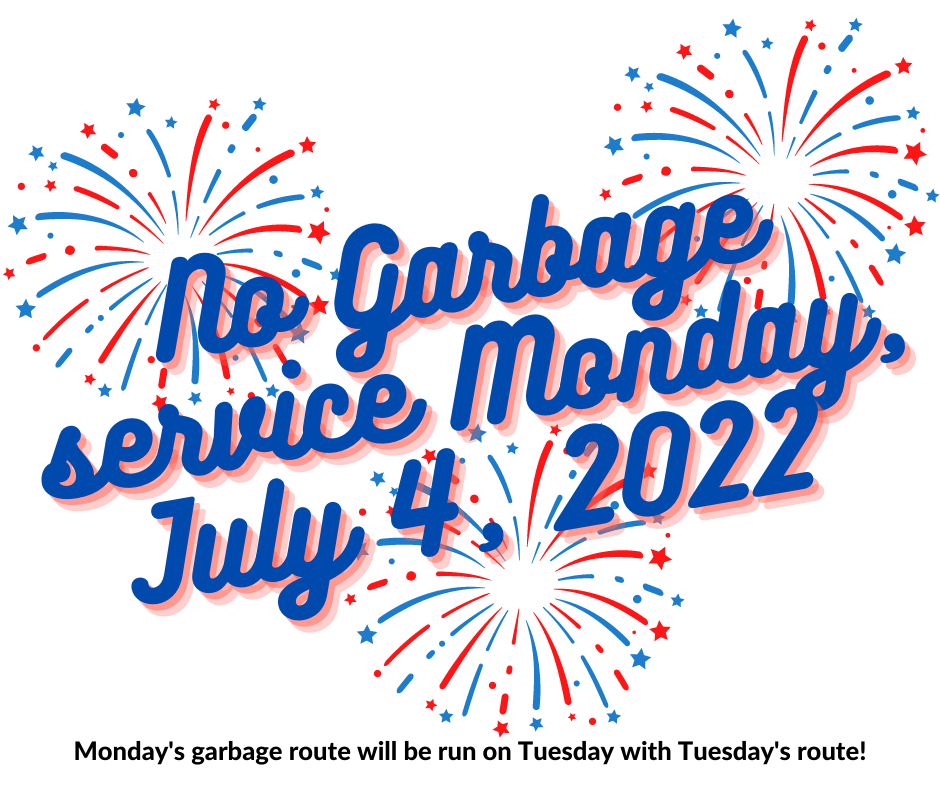 July 4, 2022 No Garbage PickUp (06/22/2022) Press Releases Wynne